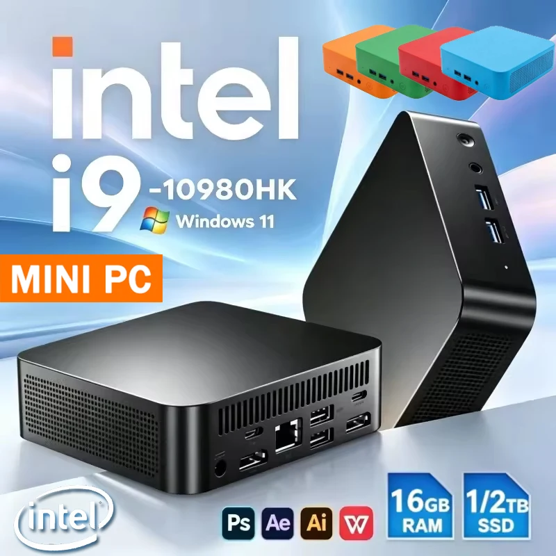 Retro Gaming Mini Pc - كمبيوتر صغير Intel i9 10980HK مع