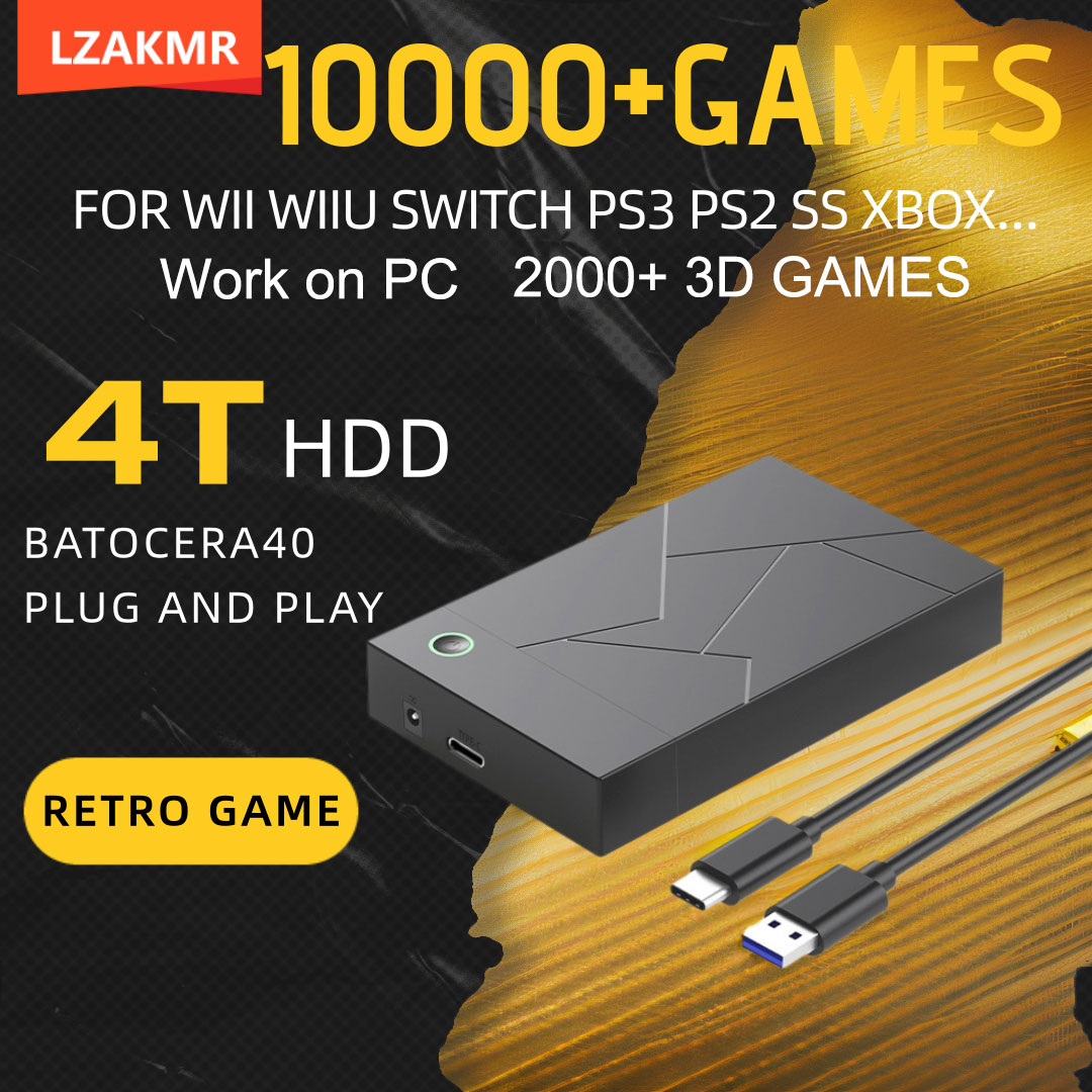 Retro Gaming Hdd - Retro Gaming GameForge 4 تيرابايت Batocera