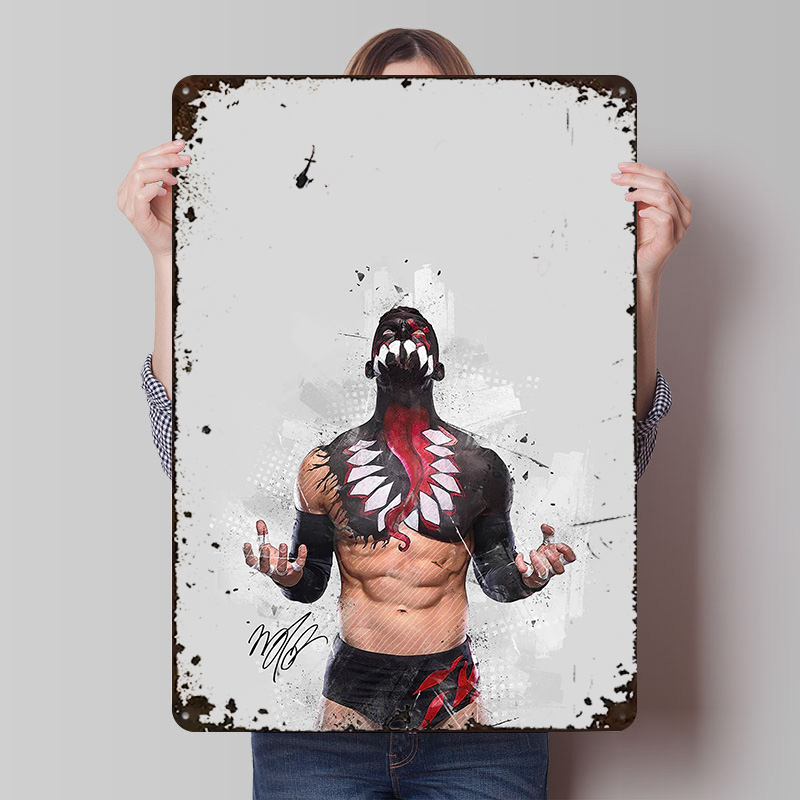 Retro Gaming Desk - ملصق Finn Balor مخصص جدار الفن