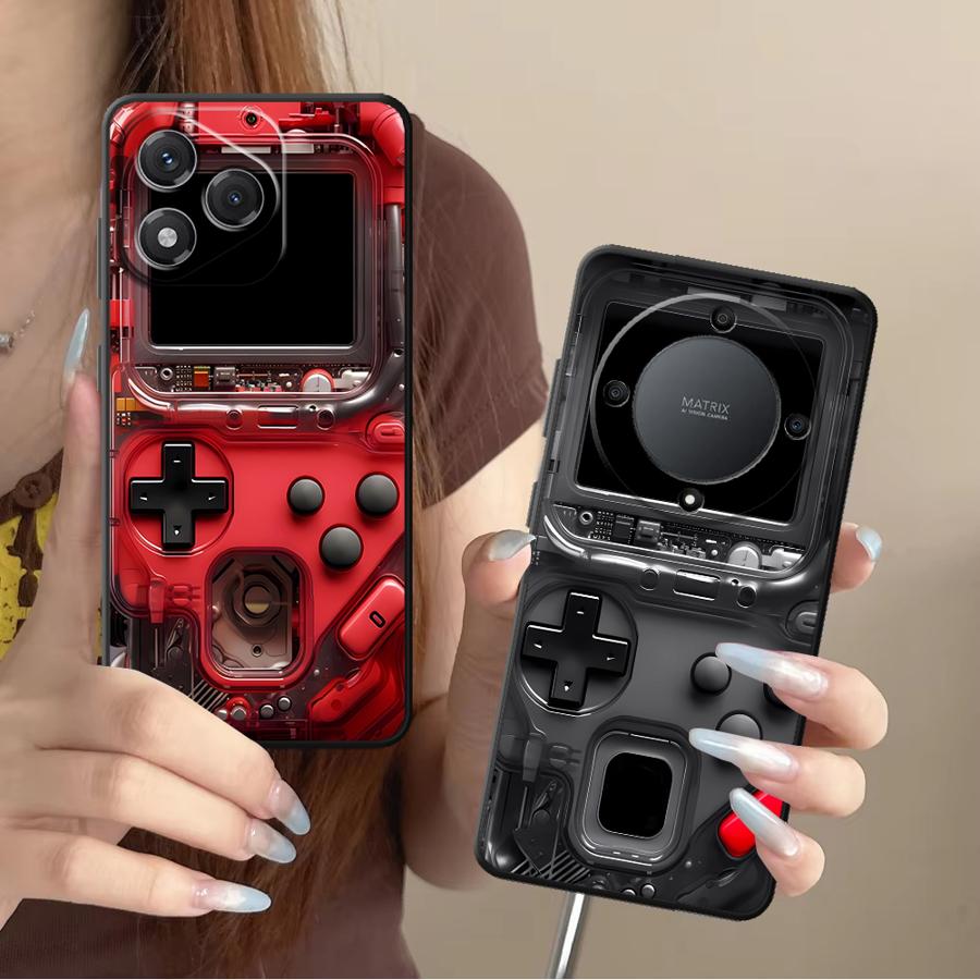 Retro Gaming Nostalgia - غطاء هاتف بتصميم وحدة تحكم ألعاب