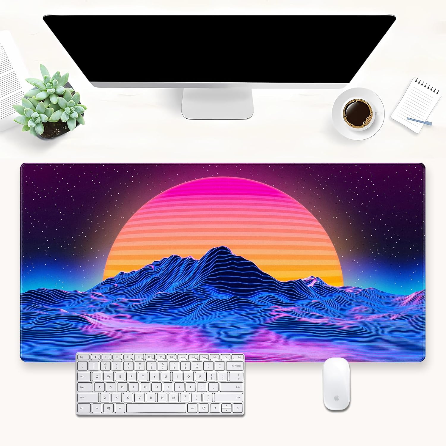 سجادة مكتب بتصميم ريترو سينث و - مراجعة Retro Gaming Desk وسعره