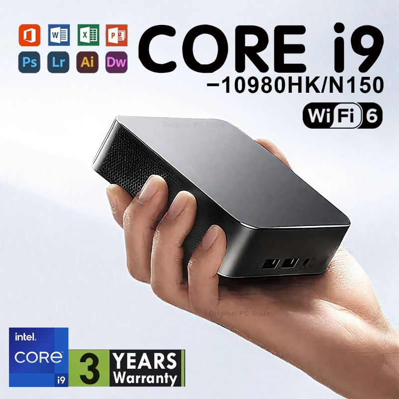 كمبيوتر صغير Intel i9 10980HK  - مراجعة Retro Gaming Mini Pc وسعره