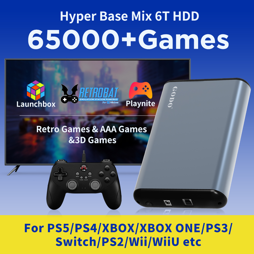 JMachen 6 تيرابايت محمول للألع - مراجعة Retro Gaming Hdd وسعره