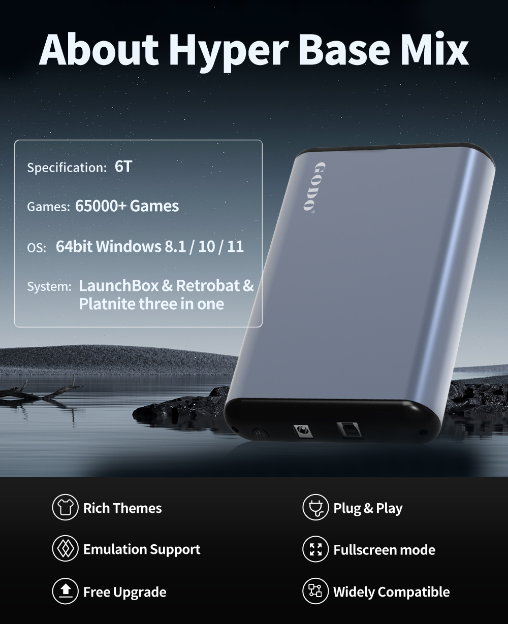 JMachen 6 تيرابايت محمول للألع - مراجعة Retro Gaming Hdd وسعره