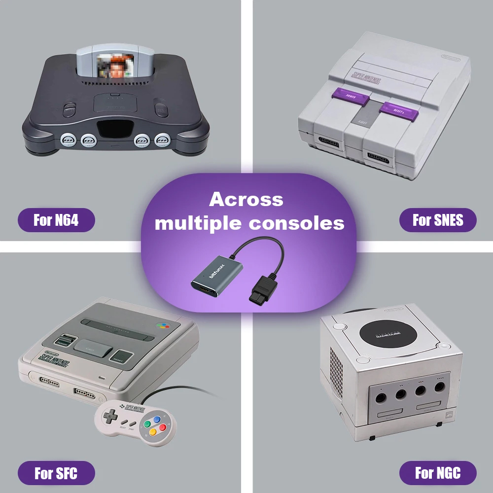محول فيديو Bitfunx 720P Svideo - مراجعة Retro Gaming Emulator Console وسعره