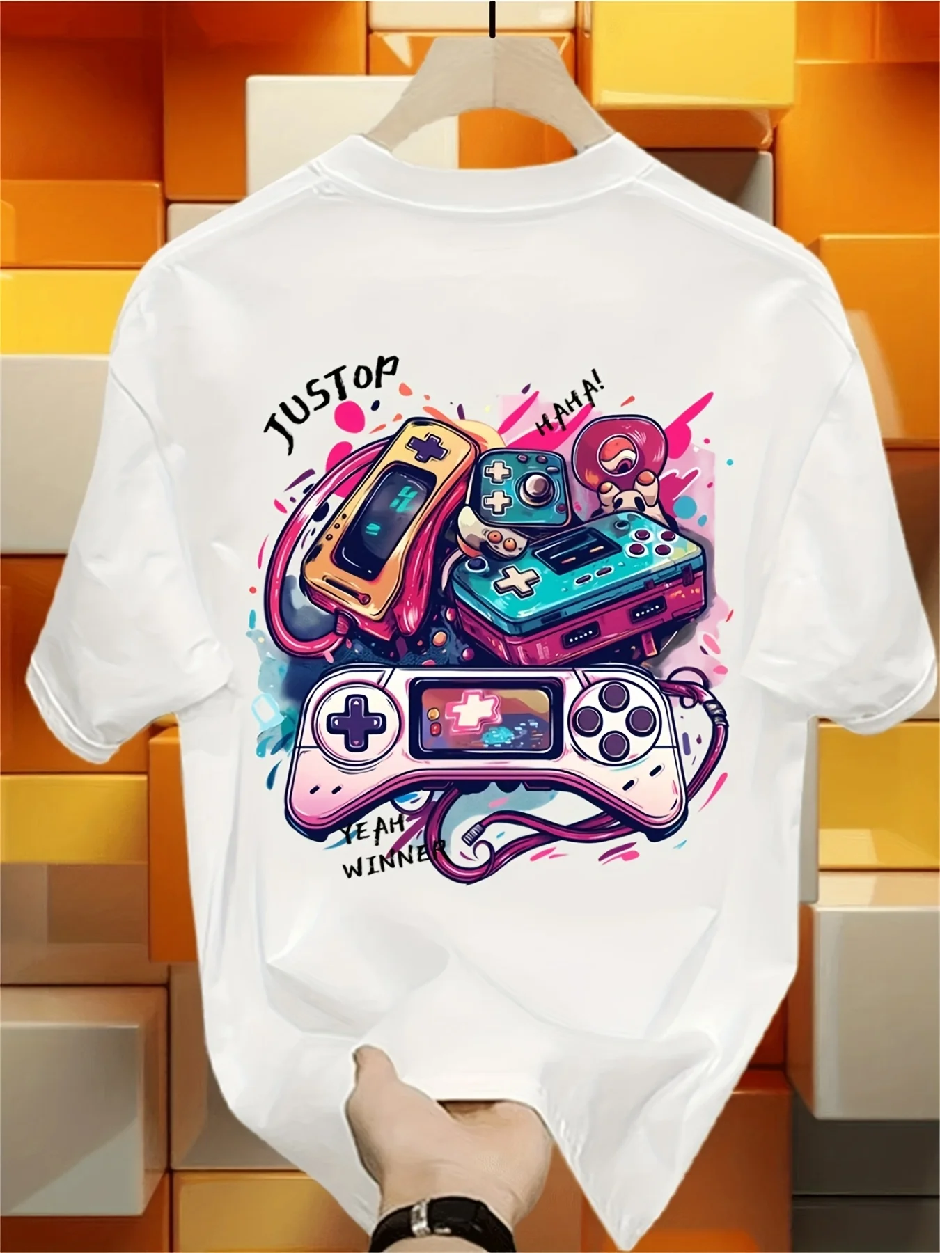 تي شيرت مطبوع على الوجهين بتصم - مراجعة Retro Gaming Jersey وسعره