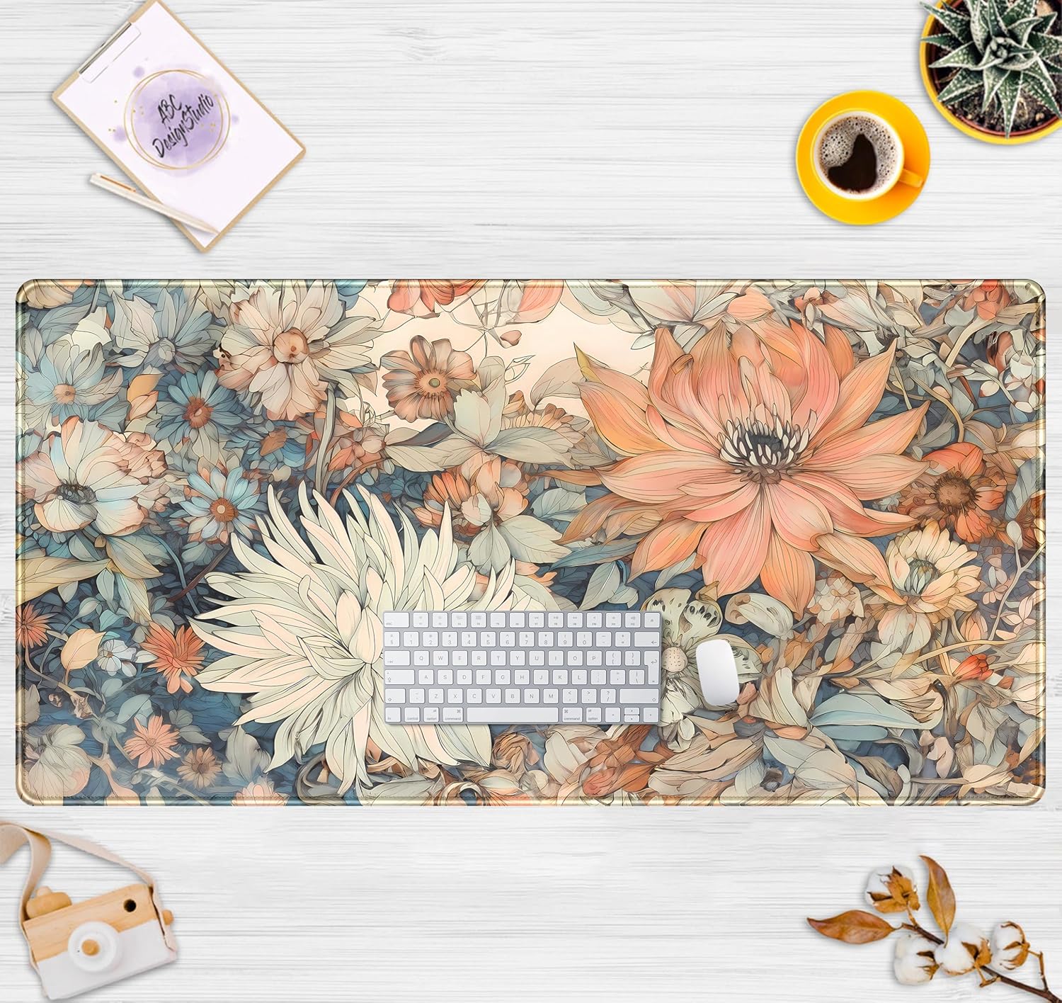 سجادة مكتب زهرية يابانية قديمة - مراجعة Retro Gaming Keyboard And Mouse وسعره