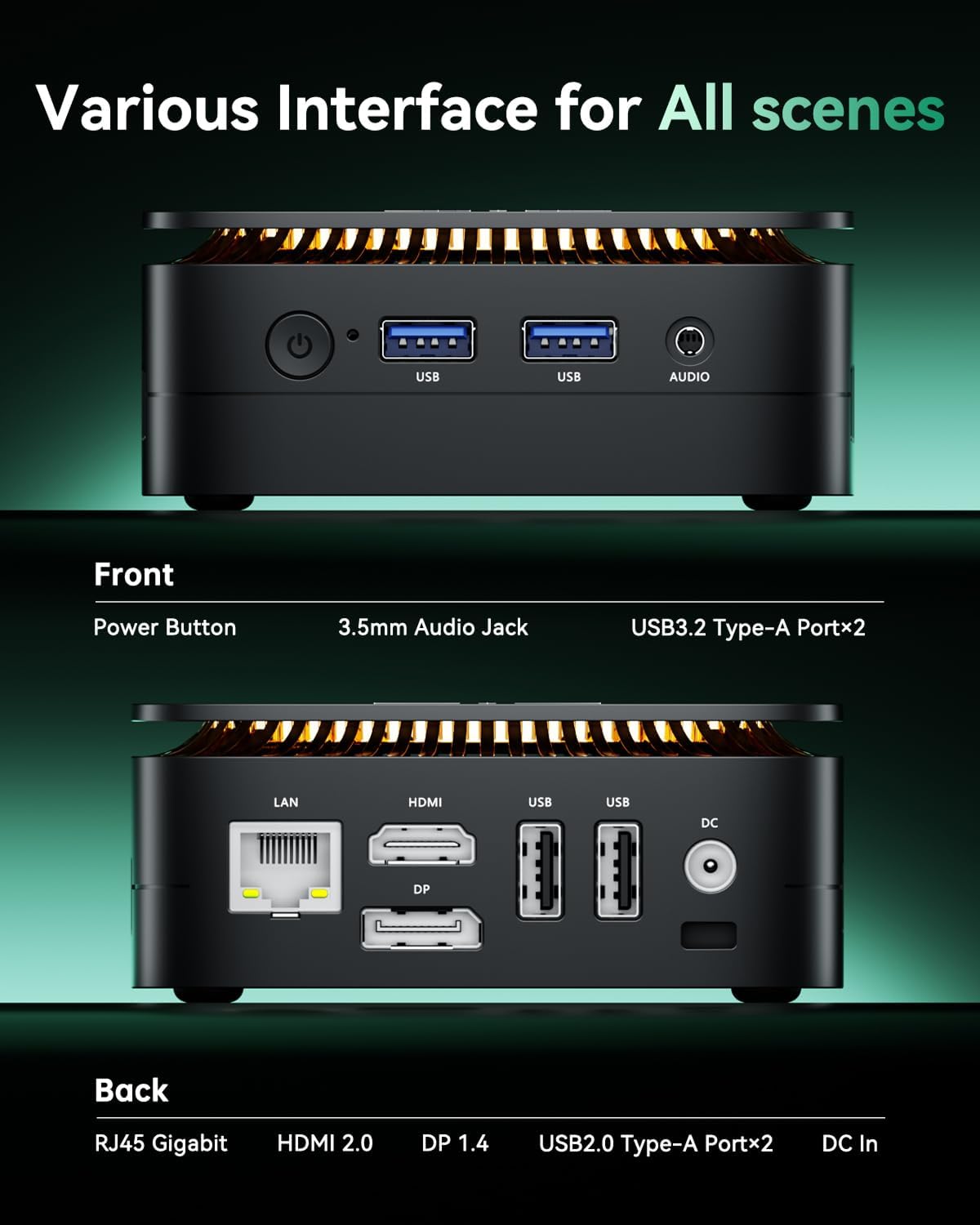 كمبيوتر مكتبي صغير KAMRUI مع م - مراجعة Retro Gaming Mini Pc وسعره