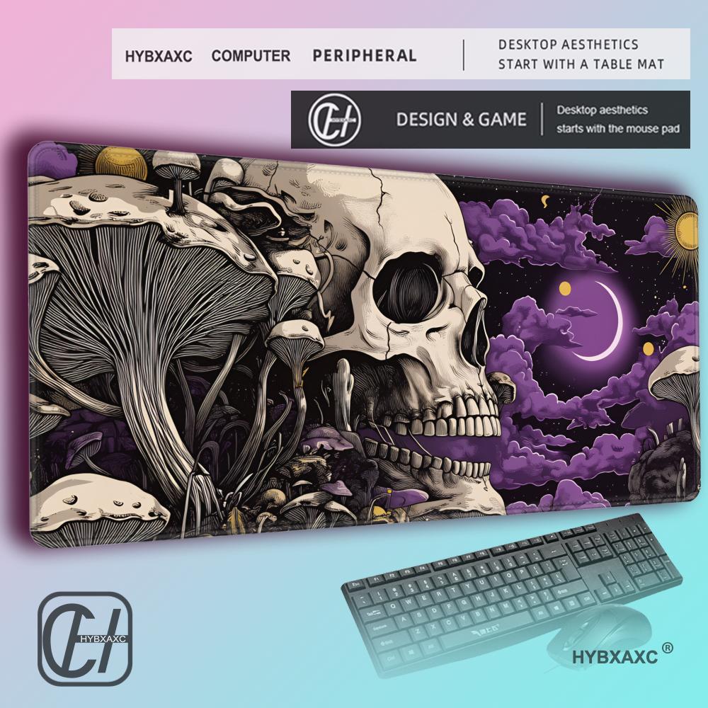 HYBXAXC لوحة ماوس بتصميم جمجمة - مراجعة Retro Gaming Keyboard And Mouse وسعره