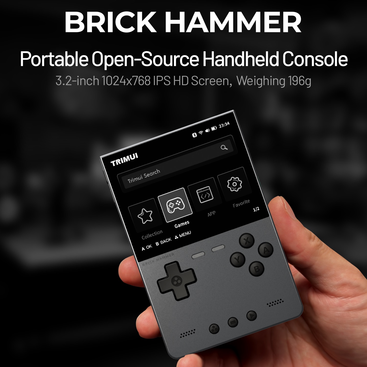 TRIMUI BRICK HAMMER ريترو وحدة - مراجعة Retro Gaming Phone وسعره