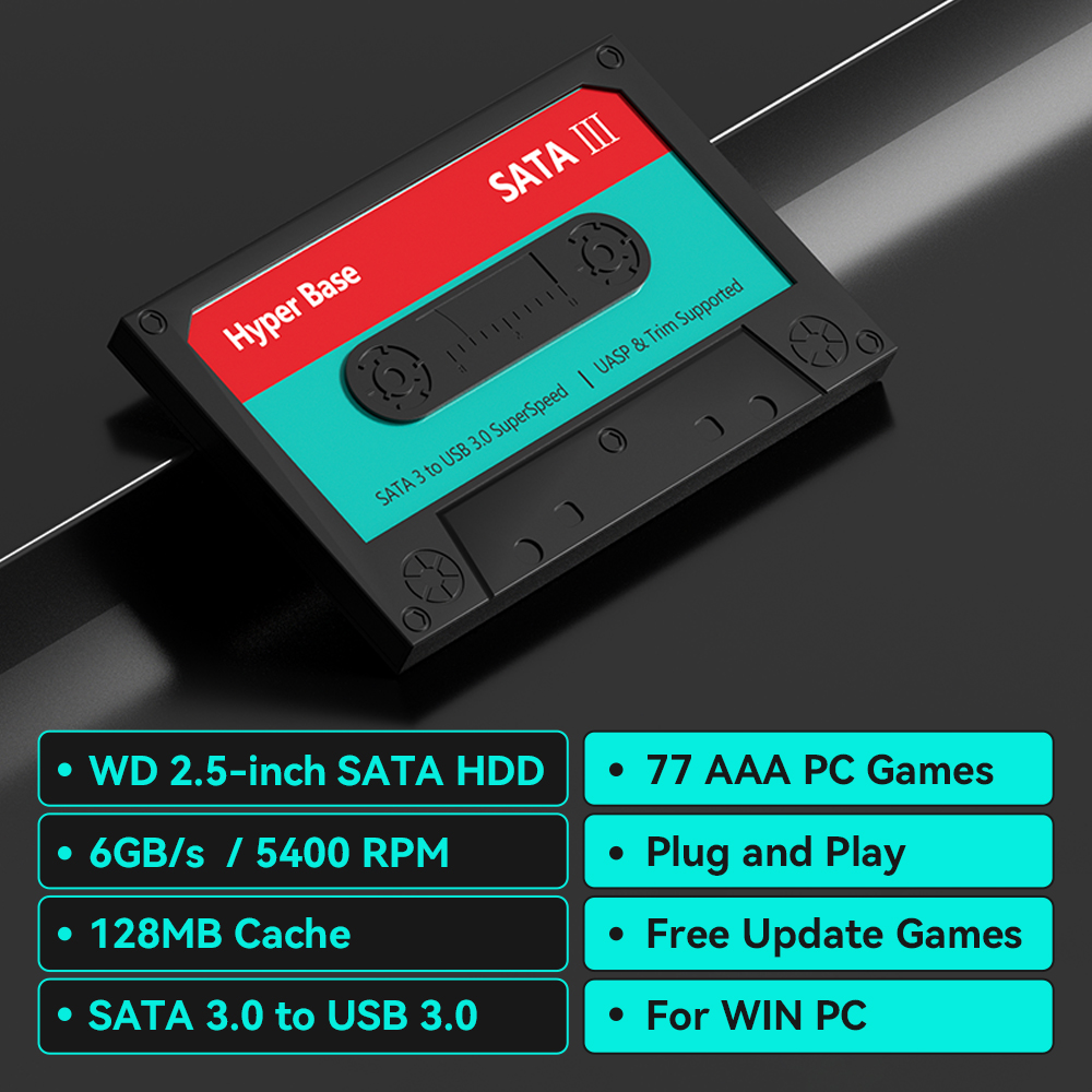 قرص صلب للألعاب بسعة 2 تيراباي - مراجعة Retro Gaming Hdd وسعره